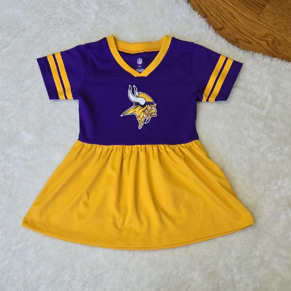 NFL Vikings Dress, Toddler Girl 3T